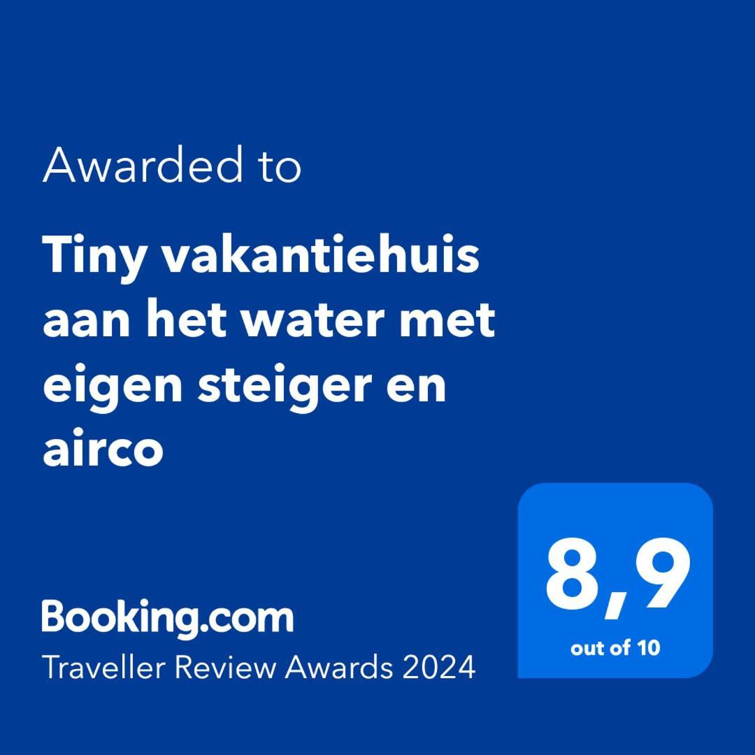 Tiny Vakantiehuis Aan Het Water Met Eigen Steiger En Airco Kampen Exterior foto